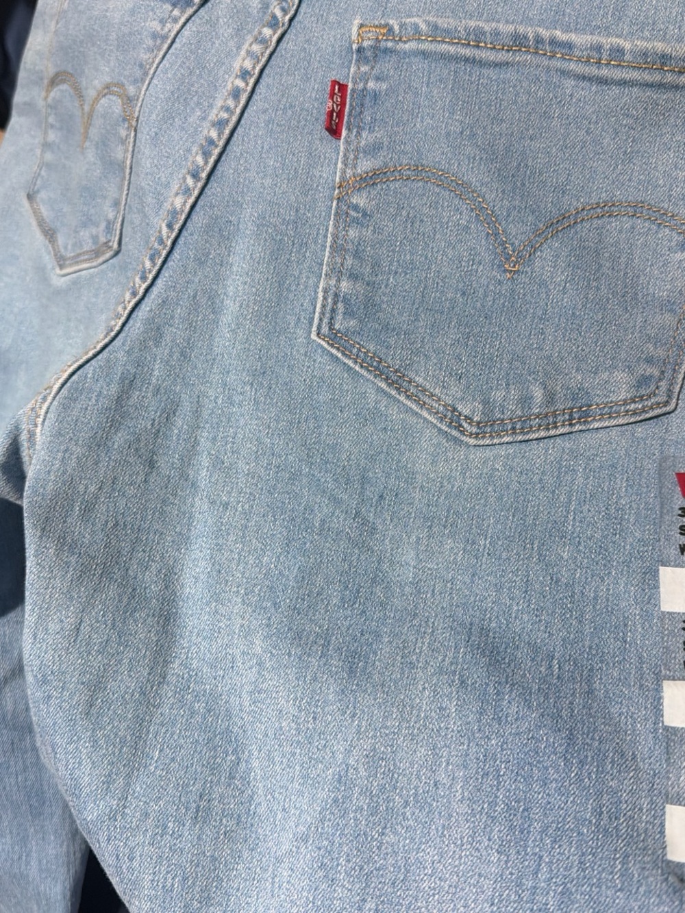Levi's Light Blue Wide-Leg High-Rise Jeans - Picture 6 of 7